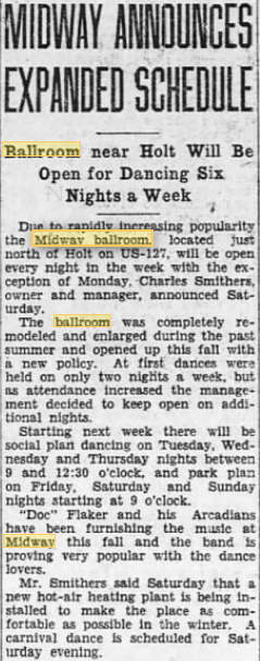 Midway Gardens (Midway Ballroom) - 1931 Article (newer photo)